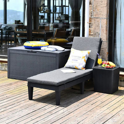 Modern Outdoor Beach Patio Hôtel fauteuil de soleil avec coussin et design empilable