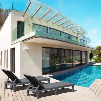 Modern Outdoor Beach Patio Hôtel fauteuil de soleil avec coussin et design empilable