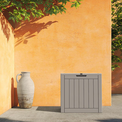 Container de stockage d'outils en résine plastique imperméable à l'eau pour l'extérieur