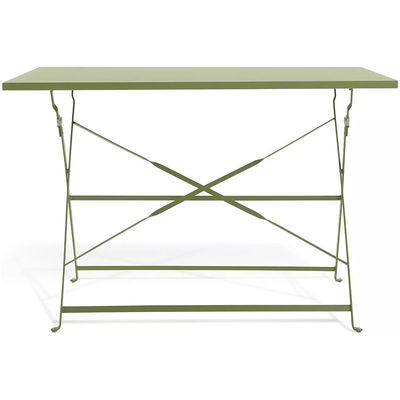 AJUNION 4 sièges ensemble de patio en métal pliable ensemble de jardin en acier ensemble de table et de chaise pliable ensemble de bistro extérieur