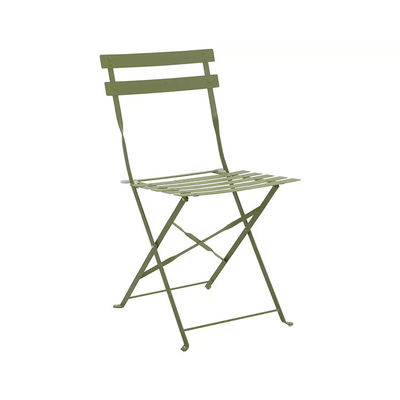 AJUNION 4 sièges ensemble de patio en métal pliable ensemble de jardin en acier ensemble de table et de chaise pliable ensemble de bistro extérieur