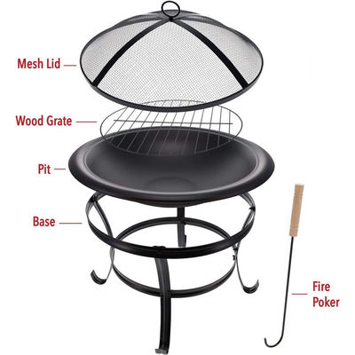 Jardin de jardin Camping Feu de camping Charbon de bois Grill Grill Bouteille avec logo personnalisé