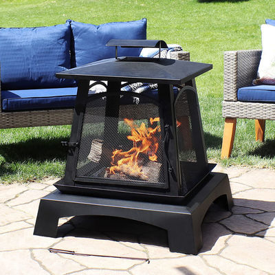 Foyer à bois portable extérieur pour jardin jardin feu de camping pique-nique