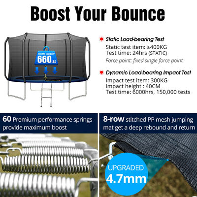 Scène applicable AJUNION Trampoline de 10 pieds pour les enfants qui sautent dans le parc ou la maternelle