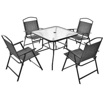 Table à manger et chaise Teslin pour jardin extérieur