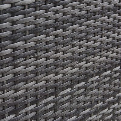 Leisure Outdoor AJUNION 4 sièges Wicker Rattan Meubles de jardin Sofa coin Salon ensemble