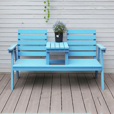 Cour extérieure chaise double en bois massif banc avec table profitez de votre patio avec style