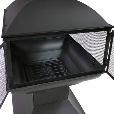Patio extérieur jardin jardin camping acier lourd bois brûlant foyer avec poker