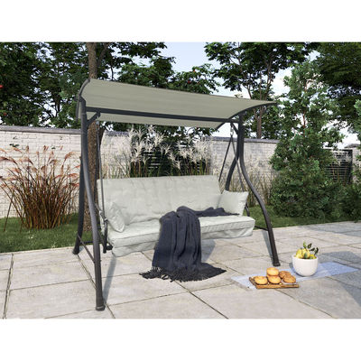 Confortable et durable 3 sièges fauteuil de jardin balançoire avec canopée capacité de poids 340kg