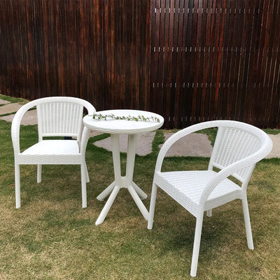 Ensemble de jardin à l'extérieur Meubles en rotin synthétique pour patio Balcon Café Fête de mariage
