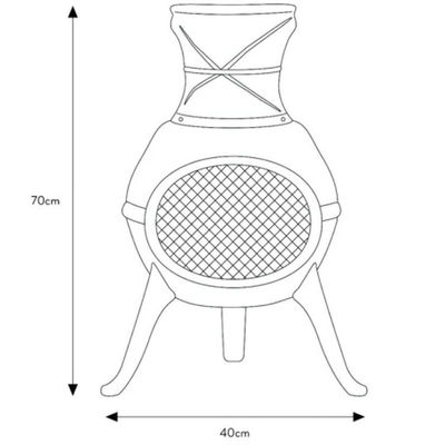 Métal patio extérieur arrière-cour jardin camping acier lourd cheminée à bois charbon de bois cheminée cheminée cheminée avec casquette de pluie