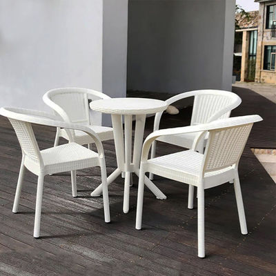 Ensemble de jardin à l'extérieur Meubles en rotin synthétique pour patio Balcon Café Fête de mariage