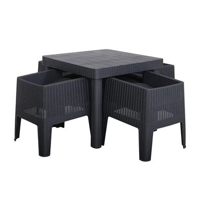 Logo Aucun ou Logo personnalisé Nordic Outdoor Table à manger en plastique empilable et ensemble de chaises