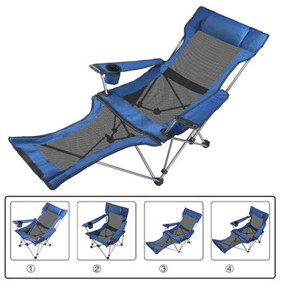 Chaise de camping pliante en aluminium portable et réglable