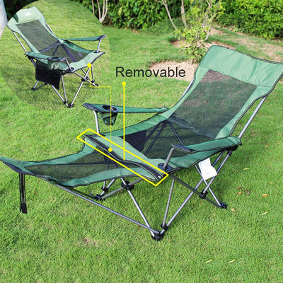 Chaise de camping pliante en aluminium portable et réglable