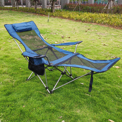 Chaise de camping pliante en aluminium portable et réglable