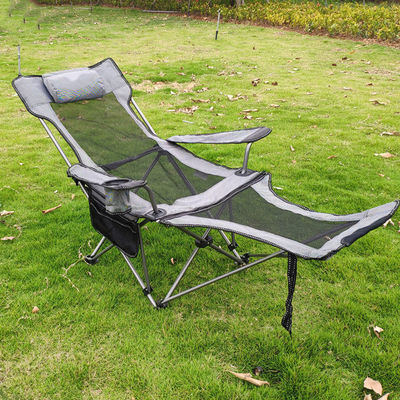 Chaise de camping pliante en aluminium portable et réglable