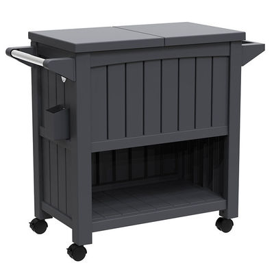 Conception traditionnelle 3 en 1 chariot portable de refroidisseur de glace extérieur avec quatre roues