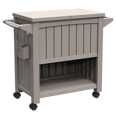 Conception traditionnelle 3 en 1 chariot portable de refroidisseur de glace extérieur avec quatre roues