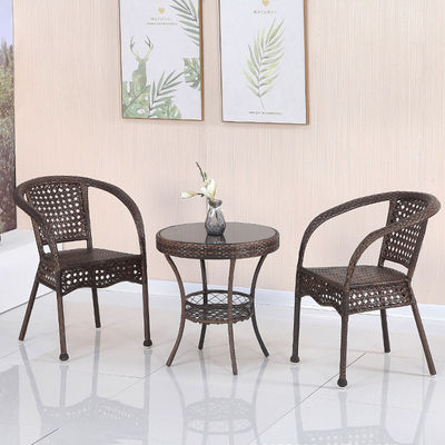 Café extérieur Patio Jardin Balcon Hôtel Plage Chaise de bras empilable pour loisirs à l'extérieur
