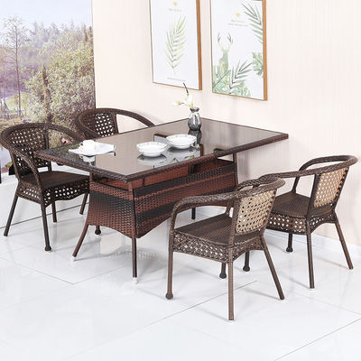 Café extérieur Patio Jardin Balcon Hôtel Plage Chaise de bras empilable pour loisirs à l'extérieur
