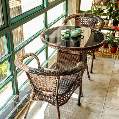 Café extérieur Patio Jardin Balcon Hôtel Plage Chaise de bras empilable pour loisirs à l'extérieur