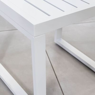 Outdoor Leisure Chaise de jardin en aluminium Ensemble de salon en aluminium L 45 x W48 x H45cm Aluminium