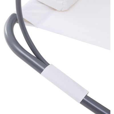 Hammock réglable à toit en acier pour se détendre au bord de la piscine
