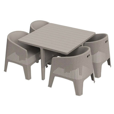 Chaise de jardin en extérieur en plastique empilable café salle à manger fauteuil à bras villa fauteuil de patio