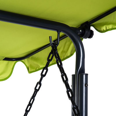 Cushion en polyester AJUNION Canopy de balancement extérieur hamac 3 places chaise de balancement de patio avec canopy réglable