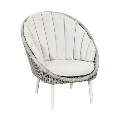 Meubles de jardin de balcon 3 pièces en aluminium ensemble de salon avec table de côté par AJUNION