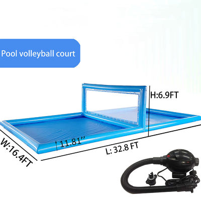 Cour de volley-ball gonflable extérieure de 33 pieds pour piscine L32.8 x W16.5 x H7ft