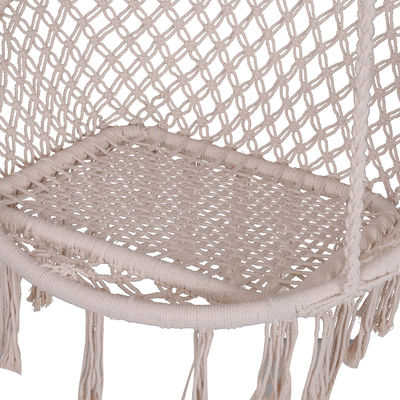 AJUNION Macrame hamac suspendu fauteuil balançant cadre métallique coton corde courrier emballage Y
