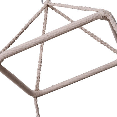 AJUNION Macrame hamac suspendu fauteuil balançant cadre métallique coton corde courrier emballage Y