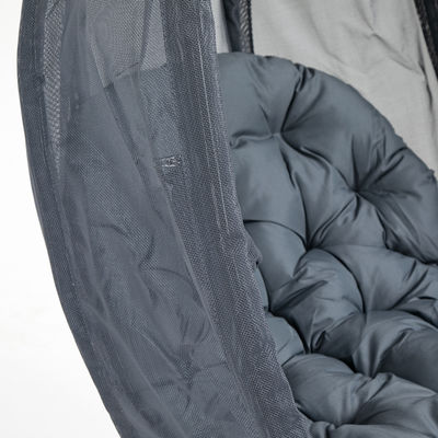 Meubles d'extérieur essentiels AJUNION Chaise à œufs pliable suspendue avec coussin en polyester