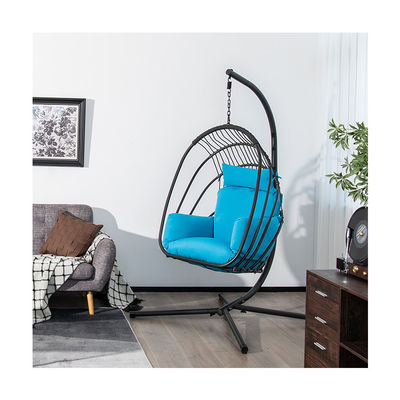Chaise suspendue en acier à charpente lourde de design moderne avec tissu polyester