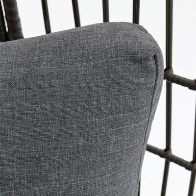 Chaise debout à œufs pliable et tissage en rotin pour salon extérieur