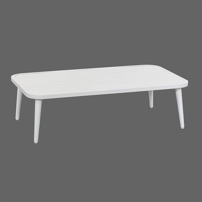 Cadre en aluminium Tous les temps meubles de patio ensemble avec canapé et table basse en tissage de rotin