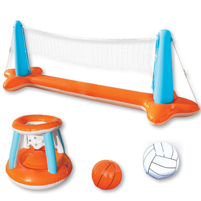 AJUNION Plage flottante gonflable en PVC pour la natation au volley-ball pour une capacité maximale > 500 kg