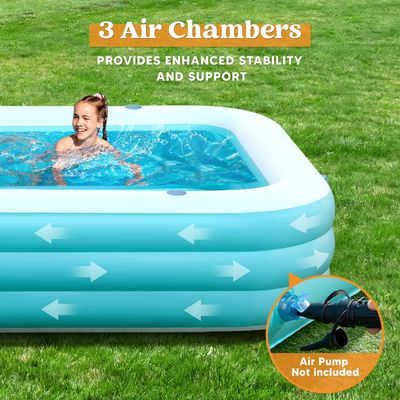 Piscine gonflable épaissie au-dessus du sol pour toutes les personnes et les familles