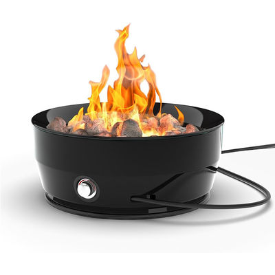Pôle de feu à gaz non fumé ronde 24,2 &quot;D x 24,2 &quot;W x 11,1 &quot;H 60000 BTU pour le camping en plein air