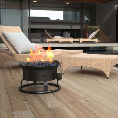 58 000 BTU Portable Propane Fire Pit Idéal pour le camping en plein air 19"D x 19"W x 11"H