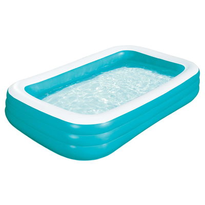 Le plaisir en famille est garanti avec une piscine gonflable de 10 pieds et 2 dossiers à air coussiné.
