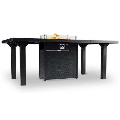 Table de cuisine rectangulaire sans fumée Table de cuisine à gaz propane