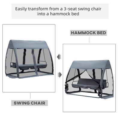 Transformez votre espace extérieur avec un fauteuil pivotant à 3 places et un lit en hamac de AJUNION