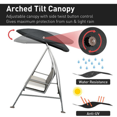 Emballage du courrier Y AJUNION Chaise balançante de porche de jardin Chaise suspendue de vigne Chaise suspendue de patio Balances avec baldaquin