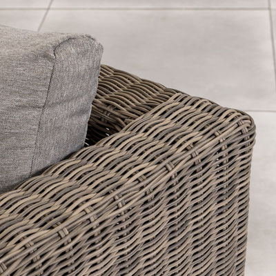 Meubles d'extérieur AJUNION Ensemble de jardin moderne en PE Rattan Meubles de patio ensemble de vigne ronde