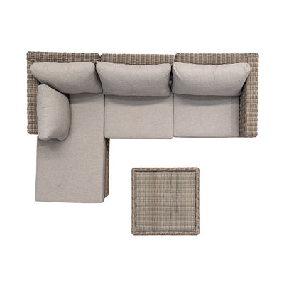 Meubles d'extérieur AJUNION Ensemble de jardin moderne en PE Rattan Meubles de patio ensemble de vigne ronde