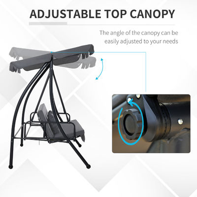 Améliorez votre patio avec AJUNION 3 sièges fauteuil swing jardin hamac 30kg limite de poids