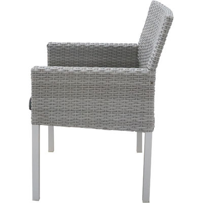 Emballage du courrier Y 7 pièces Meubles de jardin Table et chaises ensemble avec PE Wicker Rattan